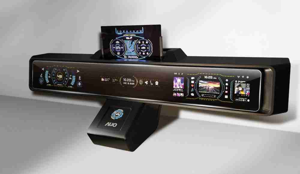 汇旺支付Micro LED沉浸式车舱显示方案结合 可卷式、、、、可伸缩的Micro LED应用并可呈现不同的质感纹路，，，展现人性化设计